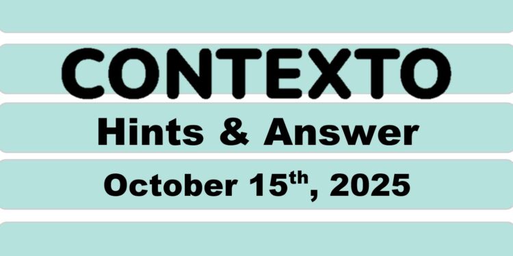 Daily Contexto 1123 - October 15th 2025