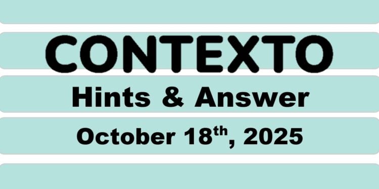 Daily Contexto 1126 - October 18th 2025