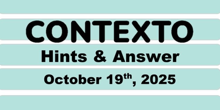 Daily Contexto 1127 - October 19th 2025