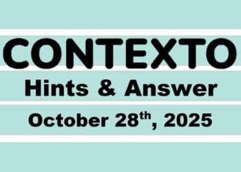 ‘Wordle’ Answer Today 1592 October 28th 2025 – Hints and Solution (10/28/25)