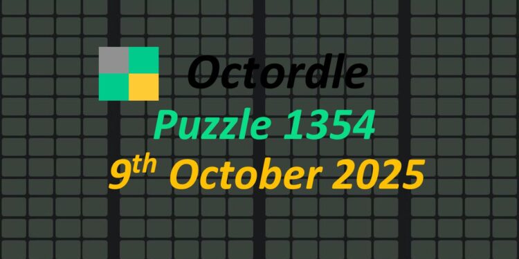 Daily Octordle 9th October 2025 Answers Today 1354