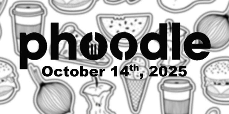 Daily Phoodle - 14th October 2025