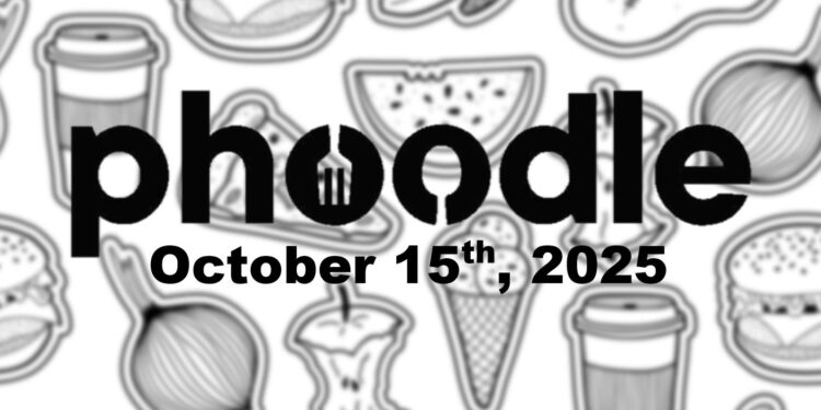 Daily Phoodle - 15th October 2025