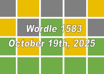 ‘Wordle’ Answer Today 1583 October 19th 2025 – Hints and Solution (10/19/25)