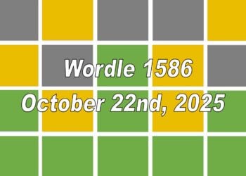 ‘Wordle’ Answer Today 1586 October 22nd 2025 – Hints and Solution (10/22/25)