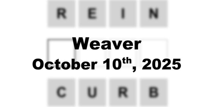 Weaver Answer - 10th October 2025
