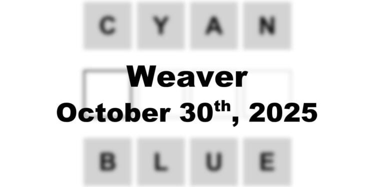Weaver Answer - 30th October 2025