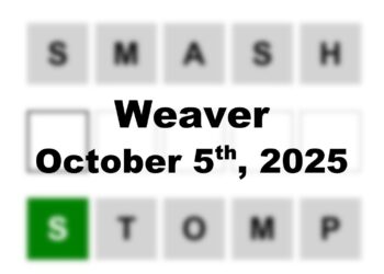 ‘Wordle’ Answer Today 1569 October 5th 2025 – Hints and Solution (10/5/25)