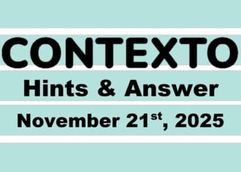 ‘Wordle’ Answer Today 1616 November 21st 2025 – Hints and Solution (11/21/25)