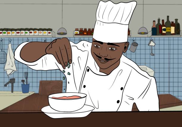 sprinkling, spice, salting, cook, cooking