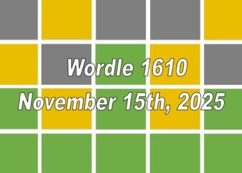 ‘Wordle’ Answer Today 1610 November 15th 2025 – Hints and Solution (11/15/25)