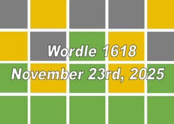 ‘Wordle’ Answer Today 1618 November 23rd 2025 – Hints and Solution (11/23/25)
