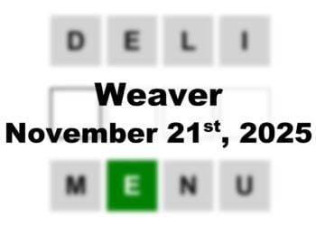 ‘Wordle’ Answer Today 1616 November 21st 2025 – Hints and Solution (11/21/25)