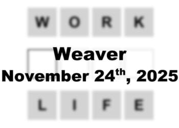 ‘Weaver’ Answer Today Work to Life: November 24th 2025 Hints and Solution