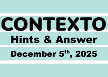 ‘Wordle’ Answer Today 1630 December 5th 2025 – Hints and Solution (12/5/25)