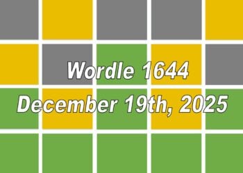 ‘Wordle’ Answer Today 1644 December 19th 2025 – Hints and Solution (12/19/25)