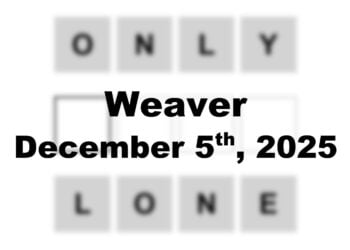 ‘Wordle’ Answer Today 1630 December 5th 2025 – Hints and Solution (12/5/25)