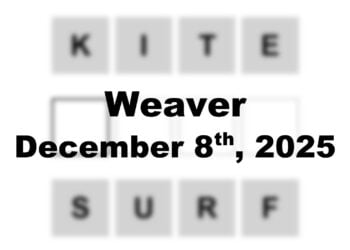 ‘Weaver’ Answer Today Kite to Surf: December 8th 2025 Hints and Solution