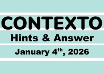 ‘Wordle’ Answer Today 1660 January 4th 2026 – Hints and Solution (4/1/26)