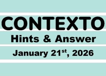 ‘Wordle’ Answer Today 1677 January 21st 2026 – Hints and Solution (21/1/26)