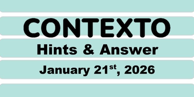 Daily Contexto 1221 - January 21st 2026