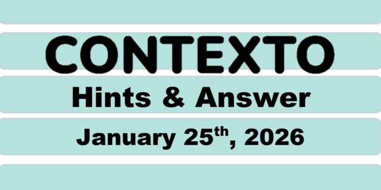 Daily Contexto 1225 - January 25th 2026