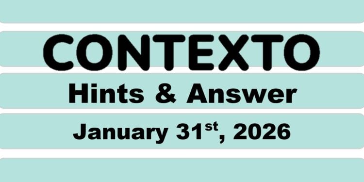Daily Contexto 1231 - January 31st 2026