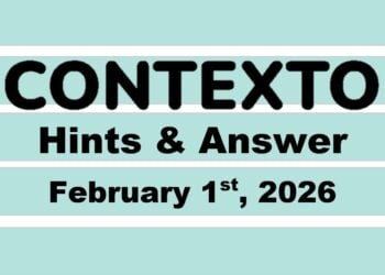 ‘Wordle’ Answer Today 1688 February 1st 2026 – Hints and Solution (2/1/26)