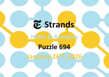‘Wordle’ Answer Today 1682 January 26th 2026 – Hints and Solution (26/1/26)