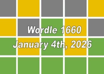 ‘Wordle’ Answer Today 1660 January 4th 2026 – Hints and Solution (4/1/26)
