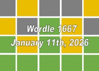 ‘Wordle’ Answer Today 1667 January 11th 2026 – Hints and Solution (11/1/26)
