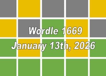 ‘Wordle’ Answer Today 1669 January 13th 2026 – Hints and Solution (13/1/26)