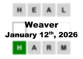 ‘Weaver’ Answer Today Heal to Harm: January 12th 2026 Hints and Solution