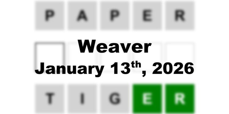 Weaver Answer - 13th January 2026
