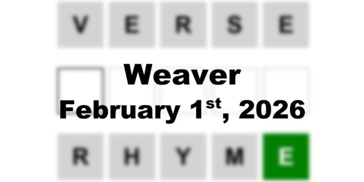 Weaver Answer - 1st February 2026