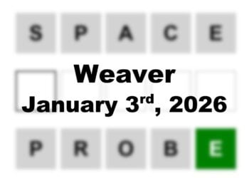 ‘Wordle’ Answer Today 1659 January 3rd 2026 – Hints and Solution (3/1/26)