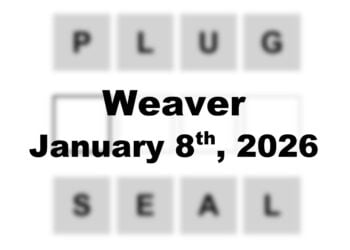 ‘Wordle’ Answer Today 1664 January 8th 2026 – Hints and Solution (8/1/26)