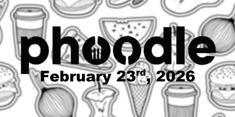 Daily Phoodle - 23rd February 2026