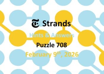 ‘Wordle’ Answer Today 1696 February 9th 2026 – Hints and Solution (2/9/26)