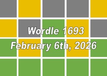 ‘Wordle’ Answer Today 1693 February 6th 2026 – Hints and Solution (2/6/26)