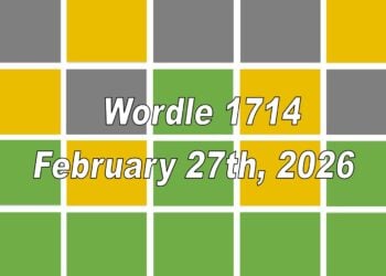 ‘Wordle’ Answer Today 1714 February 27th 2026 – Hints and Solution (2/27/26)