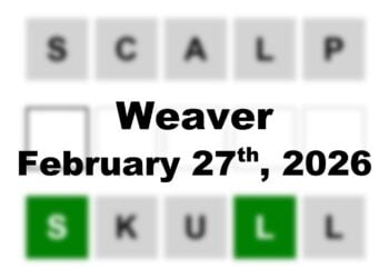 ‘Wordle’ Answer Today 1714 February 27th 2026 – Hints and Solution (2/27/26)