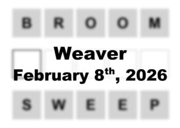 ‘Wordle’ Answer Today 1695 February 8th 2026 – Hints and Solution (2/8/26)
