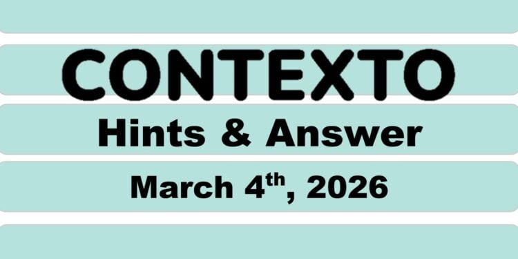 Daily Contexto 1263 - March 4th 2026