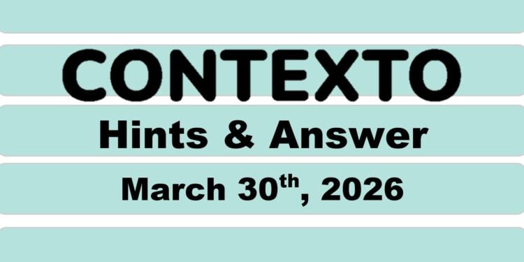 Daily Contexto 1289 - March 30th 2026