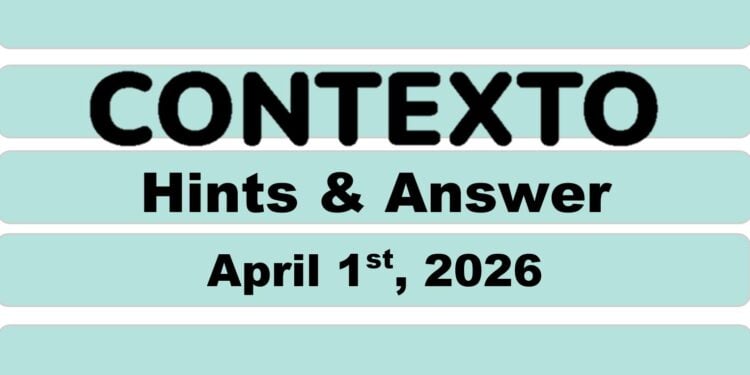 Daily Contexto 1291 - April 1st 2026