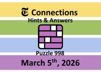 ‘Wordle’ Answer Today 1720 March 5th 2026 – Hints and Solution (3/5/26)