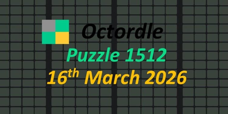 Daily Octordle 16th March 2026 Answers Today 1512