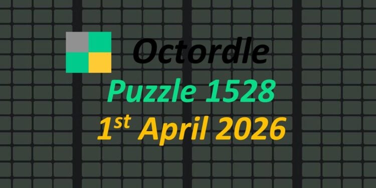 Daily Octordle 1st April 2026 Answers Today 1528
