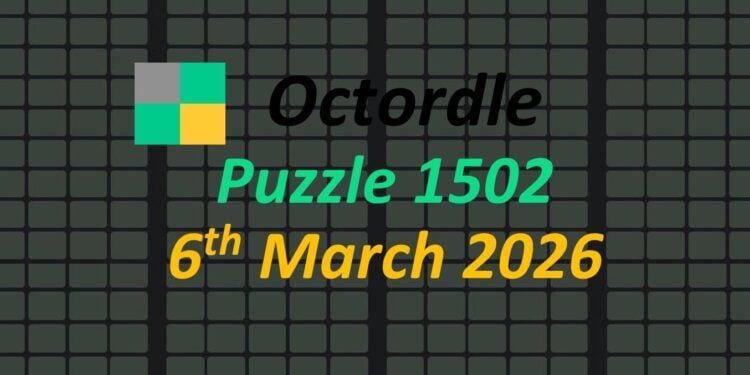 Daily Octordle 6th March 2026 Answers Today 1502